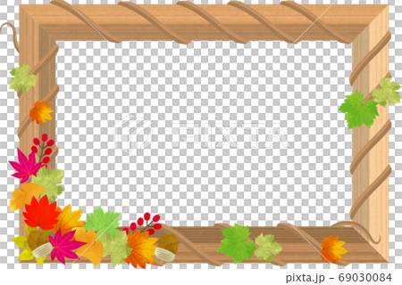 つたがからまったおしゃれな木のフレーム つたがからまったおしゃれな木のフレーム 69030084