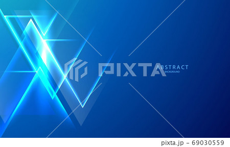 Abstract blue gradient background graphic design, light effect. neon glow and flash background. 69030559