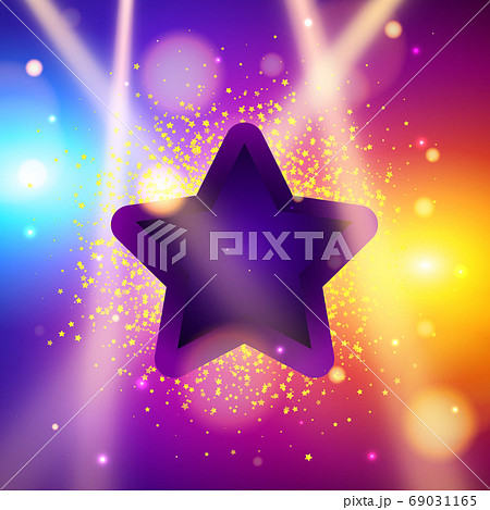 Special light effects. Realistic vector bright 69031165