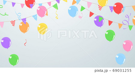 balloons confetti colorful background Celebration 69031255