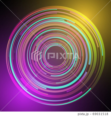 Techno Geometric Vector Circle Modern Science 69031518