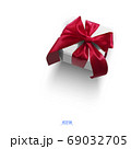 gift box with red bow 69032705