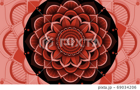 Beautiful colour mandala background Beautiful colour mandala background 69034206
