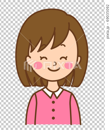 A smiling woman 69035092