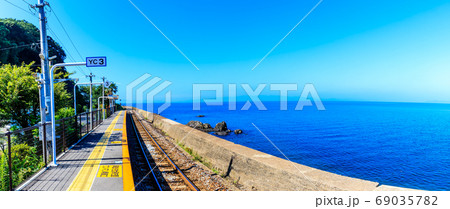 千綿駅　JR九州　大村線　パノラマ　【長崎県東彼杵郡】 69035782