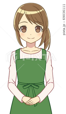 エプロンの女性のイラスト素材 [69036111] - PIXTA