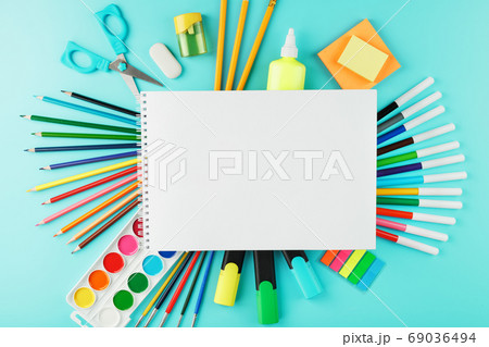 A set of school supplies for learning and creative A set of school supplies for learning and creative 69036494