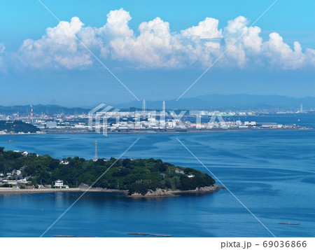 夏の万葉岬から見た播磨灘の風景 室津 赤松鼻 69036866