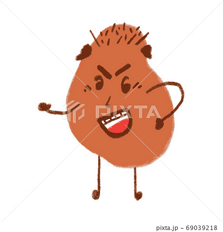 Angry potato cartoon character - Stock Illustration [69039218] - PIXTA