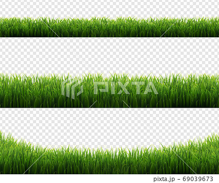 Green Grass Frames Set Transparent Background 69039673