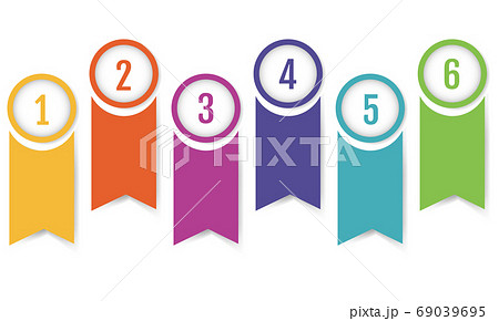 Infographic Banner Ribbon Template White Background 69039695