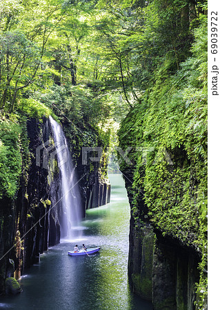 宮崎の絶景 美しい高千穂峡の写真素材 [69039722] - PIXTA