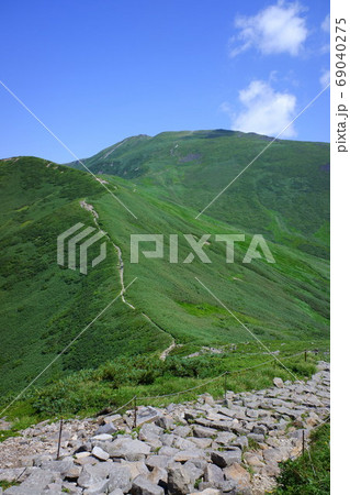 月山と高山植物 69040275