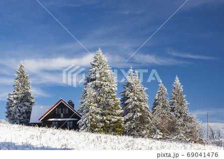 Orlicke Mountains in winter, Czech Republic 69041476
