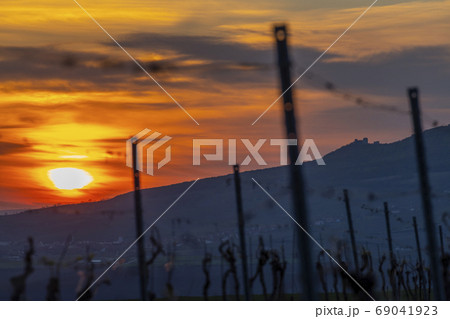 Sunrise in Palava with Devicky ruins, Southern 69041923