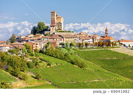 View of the village of Serralunga d`Alba and the 69041982