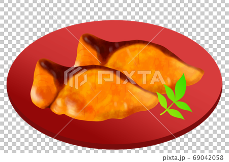 鰤の照り焼き おせちのイラスト素材