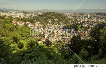 Skyline of Rio de Janeiro city with favela, Brazil Skyline of Rio de Janeiro city with favela, Brazil 69042685