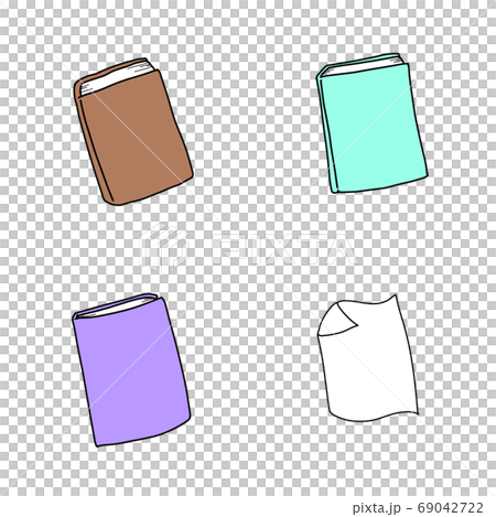 各種書籍的插圖厚度顏色 69042722