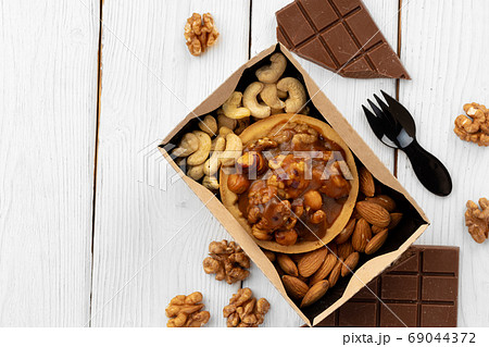 Sweet dessert with chocolate and close up Sweet dessert with chocolate and close up 69044372