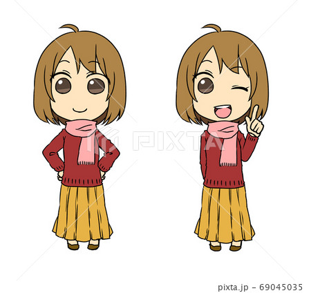 マフラーの女性 マフラーの女性 69045035