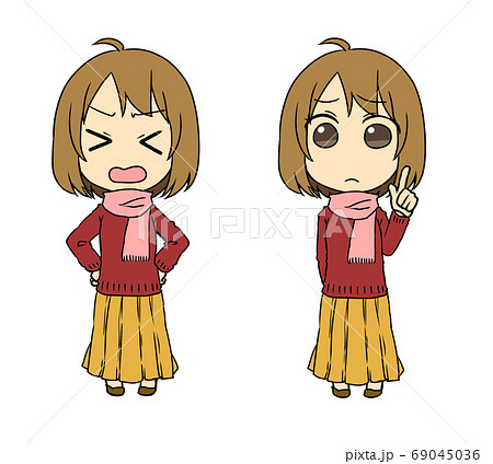 マフラーの女性 マフラーの女性 69045036