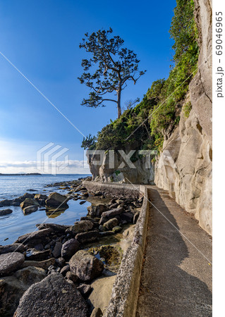 静岡県下田市須崎の恵比須島 静岡県下田市須崎の恵比須島 69046965