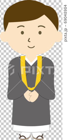 Monk's hair front smile 69048984