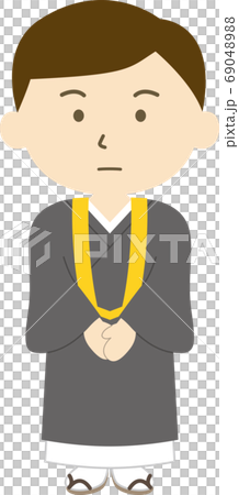 Buddhist hair front face straight face Buddhist hair front face straight face 69048988