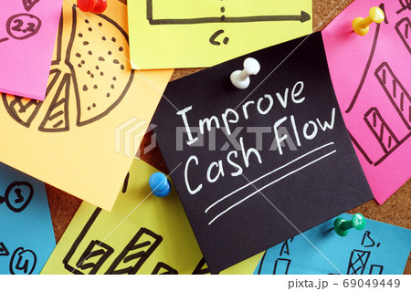Improve cash flow. Reminder pinned to board. 69049449