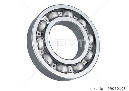 Ball bearing closeup. 3D rendering Ball bearing closeup. 3D rendering 69050193