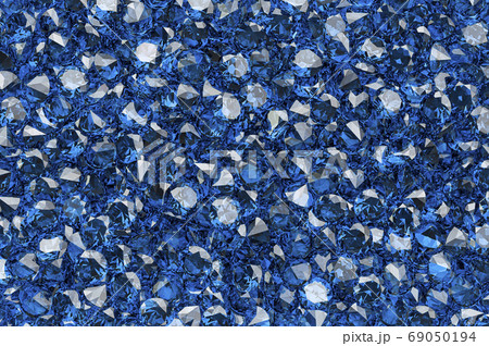 Background from blue diamonds or sapphires with brilliant cut. 3 69050194