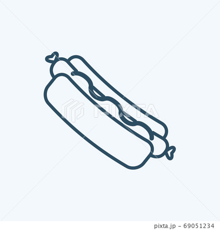 Hot dog Icon Logo Vector Isolated. Oktoberfest Icon Set. Editable Stroke and Pixel Perfect. Hot dog Icon Logo Vector Isolated. Oktoberfest Icon Set. Editable Stroke and Pixel Perfect. 69051234