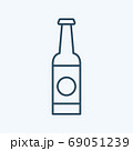 Beer Bottle Icon Logo Vector Isolated. Oktoberfest Icon Set. Editable Stroke and Pixel Perfect. 69051239