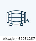 Oak barrel Icon Logo Vector Isolated. Oktoberfest Icon Set. Editable Stroke and Pixel Perfect. 69051257