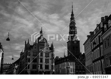 Tower of the Nikolaj Contemporary Art Center in Tower of the Nikolaj Contemporary Art Center in 69055347