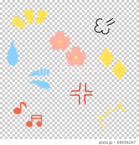 手描き風のリアクション集 69056267