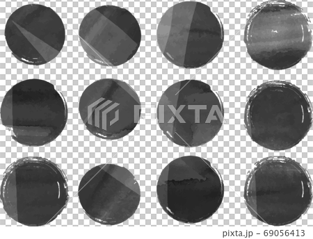 水彩風格圈圈紋理材料框架集 69056413