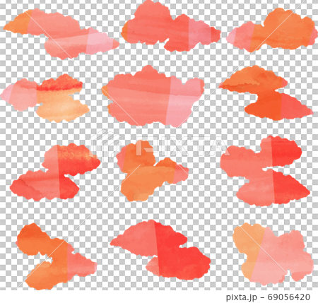 雲水彩風格豪華質感新年卡套 69056420