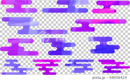 雲水彩風格華麗簡約質感新年賀卡套 69056424