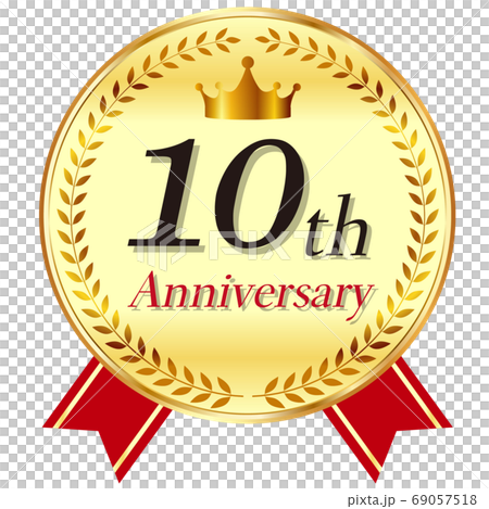 王冠　リボン　金　アイコン 69057518