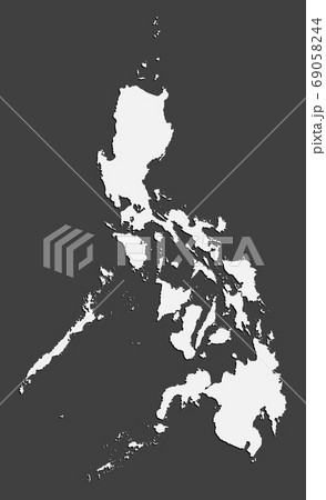 Vector Asia country map Philippines, info graphic 69058244