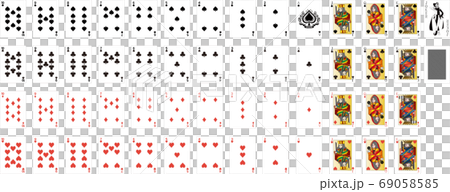 トランプ絵柄確認ページ トランプセット・一覧イラスト - No: 25517723｜無料イラスト・フリー