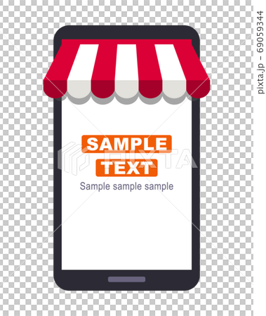 Online shopping on smartphone 69059344