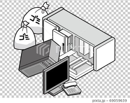 Illegally dumped garbage pile Illegally dumped garbage pile 69059639