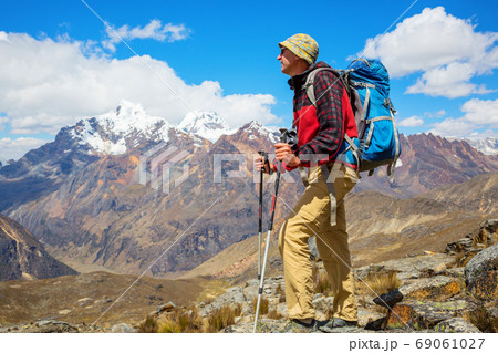 Hike in mountains 69061027