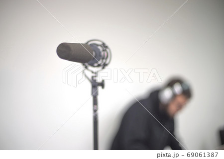 sound engineer at the console sound engineer at the console 69061387