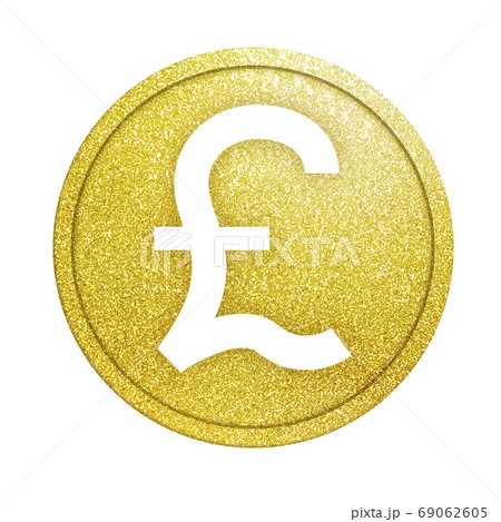 ポンド 通貨 貨幣 お金 記号 アイコン マーク イラストのイラスト素材
