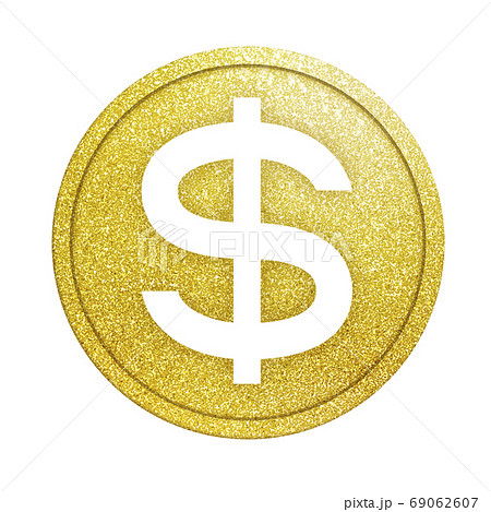 ドル 通貨 貨幣 お金 記号 アイコン マーク イラストのイラスト素材