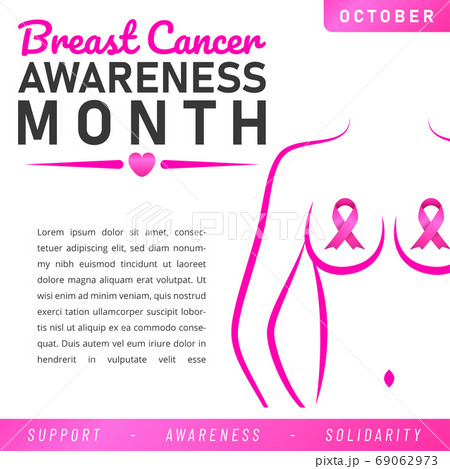 World Breast Cancer poster. web banner. Breast Cancer Awareness Pink Ribbon. Vector illustration. World Breast Cancer poster. web banner. Breast Cancer Awareness Pink Ribbon. Vector illustration. 69062973